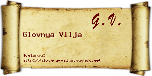 Glovnya Vilja névjegykártya